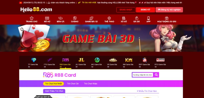 HELLO88 - Sân chơi cá cược chất lượng & uy tín nhất 3 Đánh Bài Online Tại Hello